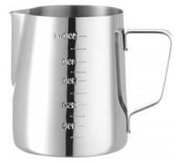 HENDI Pot à lait, pichet mousseur tasse à lait, avec marque de mesure, bar, restaurant, café, cappuccino, 0.55L, acier inoxydable