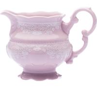 Pot à lait bas, 0,25 l, porcelaine rose, Sonata, dentelle blanche, Leander