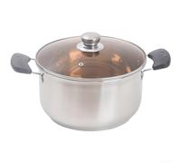 Pot à lait en acier inoxydable 304 pour les tâches de cuisine quotidiennes, y compris l'ébullition du lait, la préparation de la soupe, la fabrication de porridge et la production d'aliments pour