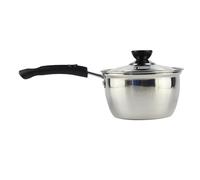 Pot à lait en acier inoxydable avec poignée anti-brûlure |Chauffage uniforme à fond épais |1,5 L pour soupe de nouilles/lait chaud/sauce |Cuisine incontournable