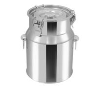 Pot à lait en acier inoxydable de 5 l - Seau étanche multifonction avec joint en silicone - Pour lait, eau, miel, huile, riz, feuilles de thé
