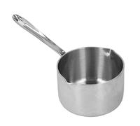 Pot à lait en acier inoxydable, petite casserole avec double bec pour induction Chauffe-eau à induction Pot à ébullition avec poignée suspendue, pot à fondre le chocolat