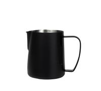 Pot à lait en acier inoxydable Pichet à mousse de lait en acier inoxydable, 400/600ml, pichet Cappuccino, accessoires Barista domicile(400ml Black)