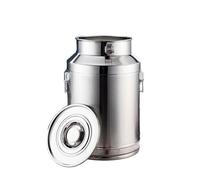 Pot à lait en acier inoxydable - Seau à vin de 35 L avec robinet, carafe de rangement polyvalente pour lait, vin, huile, riz - tonneau pour usage domestique et commercial