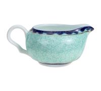 Pot à Lait en Céramique Bleu et Blanc, Léger, Portable pour Eau et Lait | Usage Salle à Manger ou Restaurant, Conteneur de Rangement, Style Bleu et Blanc, Service Simple