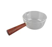 Pot à Lait en Verre avec Bec Verseur en Forme de V, Casserole Antiadhésive en Verre Borosilicate, Tasses à Mesurer, Pichet à Mousse pour Cuisine, Restaurant (600 ml)