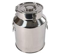 Pot à lait hermétique en acier inoxydable 201 - Seau à vin - Pot à lait - Bidon à thé avec porte-vin - Multifonction - Avec joint en silicone - 28 l