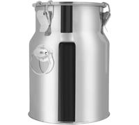 Pot à lait hermétique en acier inoxydable avec couvercle, récipient liquide 9L pour la maison et l'agriculture, distributeur de lait durable avec robinet, parfait pour le stockage du lait frais