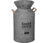 Pot à lait - métal et jute - gris - H48 cm - Atmosphera créateur d'intérieur
