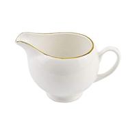 Pot à lait petit en céramique blanche pure avec poignée pot de sirop café simple sauce domestique, d'assaisonnement miel, adapté la cuisine restaurant barista(Phnom Penh,Type B)