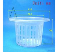 Pot À Mailles De Colonisation Hydroponique Noire, Panier À Tasses, Plantation Hydroponique, Clone De Croissance, Pépinière, Plante, Sans Sol, 10 Pièces.I