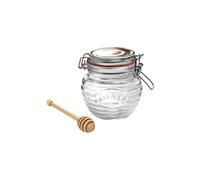 Pot à miel en verre 0.4L avec cuillère à miel Kilner
