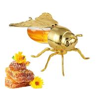 Pot à Miel - Contenant Transparent En Forme D'Abeille Avec Cuillère | Pot En Verre Pour Miel | Petit Déjeuner Cuisine Omelette Préparation Alimentaire Pâtisserie Gâteau Halloween Gaufre Fête