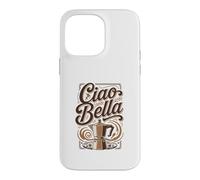 Pot à Moka à café Italien Vintage Ciao Bella Design Coque pour iPhone 14 Pro Max