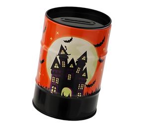 Pot à Monnaie Compact en Fer sur Le thème d ' Halloween, Porte-Monnaie sur Le thème des Vacances pour Organiser des pièces de Monnaie en Vrac dans des Styles, conteneur d ' Halloween Convivial