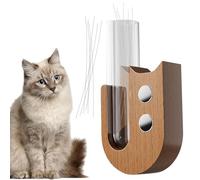 Pot À Moustaches De Chat - Verre En Bois De 3,54 Pouces | Aimant Souvenir - Petit Vase De Collection Pour Un Affichage Élégant, Parfait Pour Les Amoureux Des Chats, Décoration Commémorative, Cadeau De