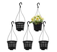 Pot à orchidée - Conteneur de respirant pour une croissance saine des racines - Présentoir de fleurs d'intérieur transparent avec trous d'aération et drainage - Pot décoratif pour la maison et