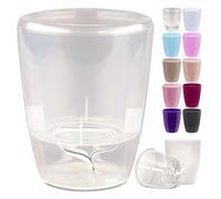 Pot à orchidées Happy Plants, 15 cm, indicateur de niveau d'eau, auto-irriguant, mèche, 2 l