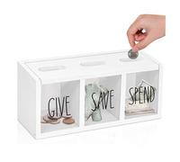 Pot à pièces de Monnaie, dépenser, économiser, Donner, Tirelire, boîte de Pot d'épargne pièces d'argent, Apprendre aux Enfants à Donner et économiser l'argent, visualisé pour Les Enfants garç