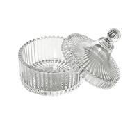 Pot à Poudre | 800 ml Récipient En Verre Pour Éponge De Beauté | Pot De Poudre Corporelle Avec Couvercle - pour Femmes, Bain, Maquillage, Cosmétiques, Soins de la Peau, Toilette