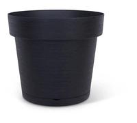 Pot A Réserve D'eau - Garden Id Glamour - Anthracite 40 Cm - Surface Granuleuse - Intérieur/Extérieur - Design Épuré.