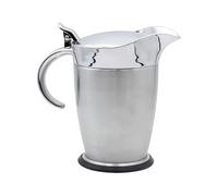 Pot à sauce avec couvercle - Distributeur de sirop isotherme en acier inoxydable de 750 ml | Bocal chauffant à bec verseur anti-goutte pour beurre, sirop d'érable, réunions de famille, petits banquets