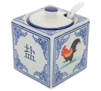 pot à sel en céramique motif coq pour cuisine restaurant