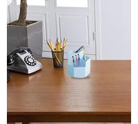 Pot À Stylos Rotatif À 3 Compartiments ¿ Organiseur De Bureau En Abs Durable Pour Stylos, Pinces Et Petits Objets Essentiels ¿ Design À 360 Degrés