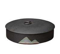 Pot a sucre Grande boîte à thé en céramique brute avec couvercle, contenant for le thé, for le café, les herbes, le sucre et les épices La cuisine(Noir)