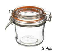 Paris Prix Bocaux à confiture Simply Smart - Lot de 3, joint silicone, fermeture à pince, 325 ml
