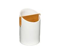 - Pot à Ustensiles 2 Cases Céramique 17cm Blanc