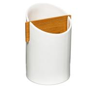 5five - pot à ustensiles 2 compartiments seramik blanc