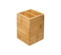 - Pot à Ustensiles Carré "Bambou" 15cm Naturel