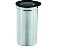 Pot à ustensiles en inox ou Boîte à café avec couvercle fraîcheur en verre ø 10