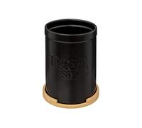 5five - pot à ustensiles couvercle bambou "naturéo" en céramique noir