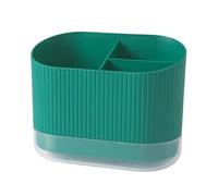 Pot à Ustensiles Porte-ustensiles en plastique égouttoir à couverts égouttoir, cuillère baguettes fourchette égouttoir support de rangement for couverts organisateur avec 3 compartiments Porte-ustensi