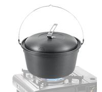 Pot à vapeur de camping - Boîte de cuisine en métal, set de cuisine de voyage - Structure au volume de 5 litres avec performances antiadhésives antidérapantes pratiques Vaisselle à vapeur