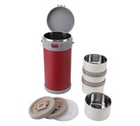 Pot Alimentaire isolé, Récipients à Déjeuner Isolés de 2,9 L pour Aliments Chauds, Adultes en Acier Inoxydable 304 étanche, Baril isolé sous Vide à 2 Couches, avec 4 Boîtes à
