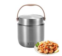 Pot Alimentaire Sous Vide - À Large Ouverture En Acier Inoxydable De 1200 Ml, Récipient À Soupe Chaude, Flacon Isolé Anti-fuite | Pour Cuisine Voyage Pique-nique En Plein Air Camping École Tra