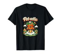 Pot-astic Pot de Fleurs Motif fusée Cottagecore T-Shirt