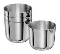 Pot avec bec verseur ALLURE, 30 ml, set de 4, inox