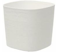 Pot Avec Réserve D'Eau - Garden Id Respect - Blanc 30 X 30 Cm - 100% Déchets Ménagers - 100% Recyclable - Surface Structurée. Blanc G