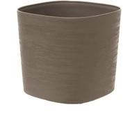 Pot Avec Réserve D'eau - Garden Id Respect - Taupe 30 X 30 Cm - 100% Déchets Ménagers - 100% Recyclable - Surface Structurée.