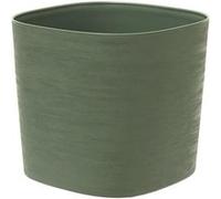 Garden ID Pot avec réserve d'eau Respect Vert de gris 25×25 cm 100% recyclable surface structurée