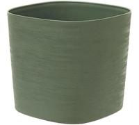 Garden ID Pot avec réserve d'eau Respect Vert de gris 25×25 cm 100% recyclable surface structurée