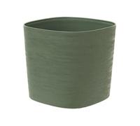Garden ID Pot avec réserve d'eau Respect Vert de gris 25×25 cm 100% recyclable surface structurée