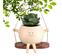 Pot balançoire - Ce joli pot de fleurs suspendu est non seulement incassable et résistant à la décoloration sous le soleil ou la pluie, mais aussi des pots de fleurs, pour les amateurs de et