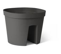 Pot Balustrade - Garden Id Smile - Anth. 30 Cm - S'adapte A Toutes Les Balustrades - Réserve D'eau - Recyclé Et 100% Recyclable