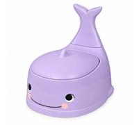 Pot Bébé pour Apprentissage de la Propreté - Toilette Baleine avec Couvercle, Transportable - Pour garçons et Filles (Violet)