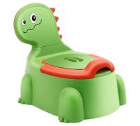 Pot Bebe Toilette Enfant pour Garcon Bébé Petit WC Toilettes Fauteuil Apprentissage Proprete Enfants Fille Pipi Chambre Pots Siege Dapprentissage Animaux Dino Chaise Couvercle Antiderapant Vert